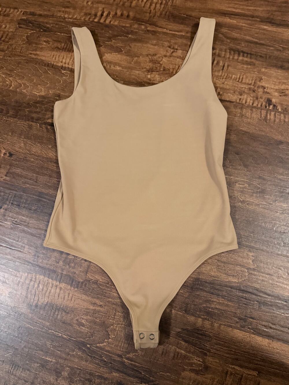 Express body contour medium tan bodysuit NEW